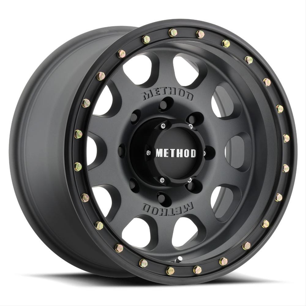 [MRWMR31178550800] Method Race Wheels MR311 Vex, 17X8.5 with 5 on 5 Bolt Pattern - Titanium with Black Lip - Jeep Wrangler Jk ( 2007 - 2017 )