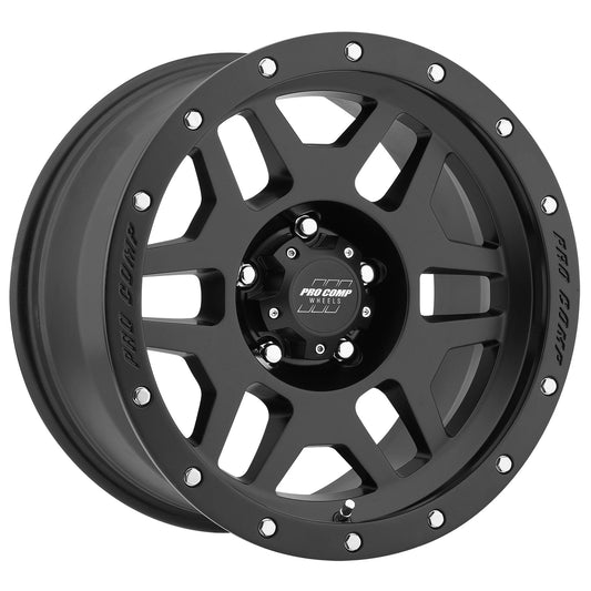 [PXA5041-895555] Pro Comp Series 41, 18x9 with 5 on 150 Bolt Pattern - Satin Black with Stainless Steel Bolts - Toyota