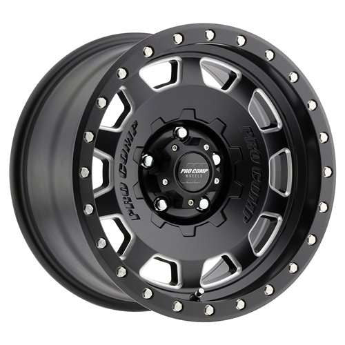 [PXA5160-895550] Pro Comp Hammer Series 60, 18x9 Wheel with 5 on 150 Bolt Pattern - Satin Black Milled - Toyota ( 2007 - 2017 )ÃÂ 