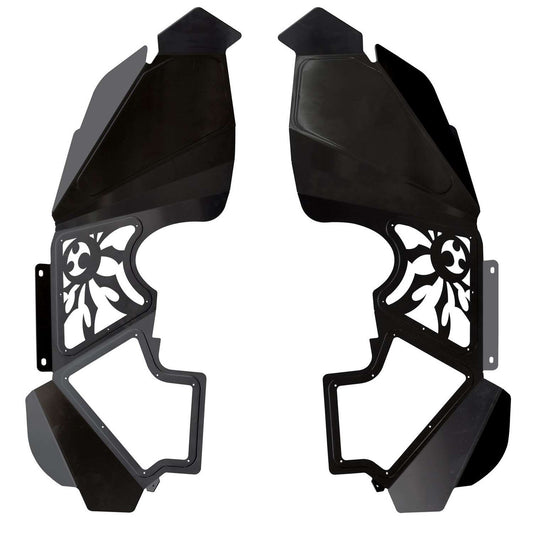 [17-02-080-VP1] Poison Spyder Front Vented Black Inner Fender Kit - Jeep Wrangler JK