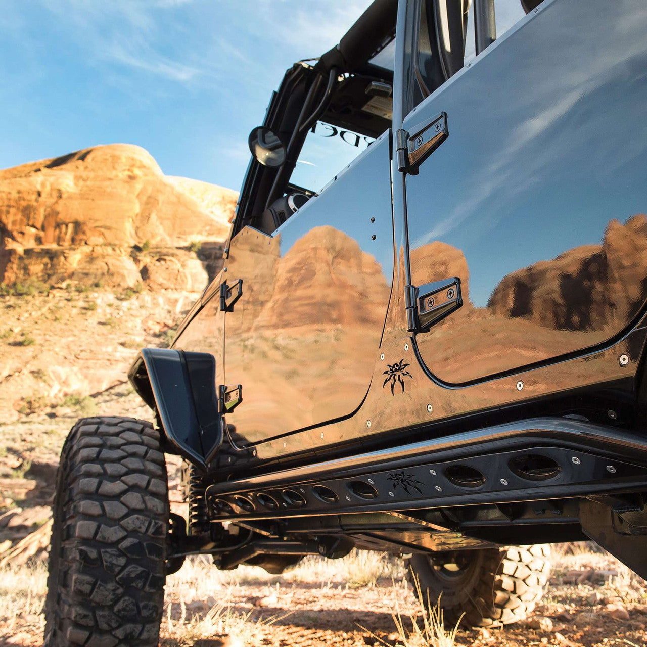 [PSC20-08-030P1] Poison Spyder Rocker Knockers - Jeep Wrangler Unlimited JL 4-Door (2018-2025)