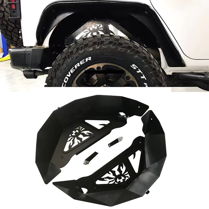 [19-55-980P1] Poison Spyder Vented Inner Fender Kit - Jeep Wrangler Unlimited JL 4-Door ( 2018 - 2025 )