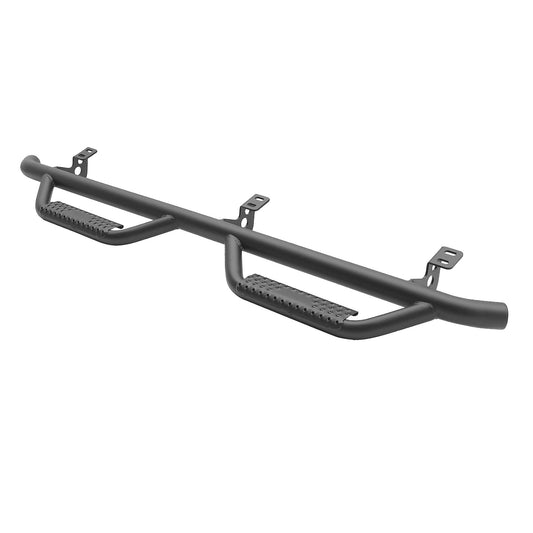 Smittybilt Nerf Steps Side bars w/Cleated Steps (Wheel to Wheel) - Black - Toyota FJ Cruiser ( 2007 - 2018 )