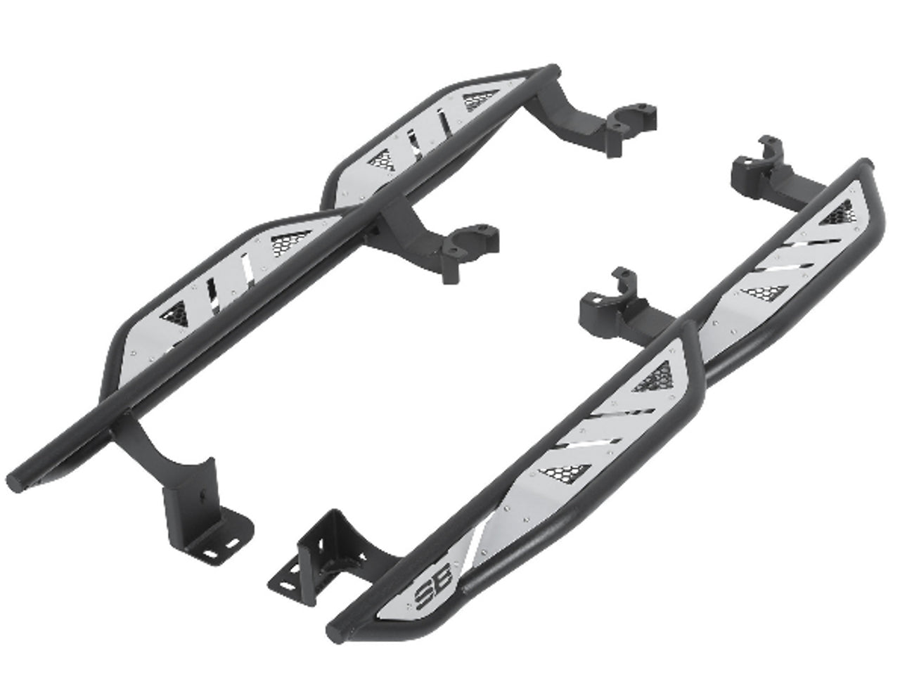 Smittybilt Apollo Rock Sliders with Steps - Jeep Wrangler JK 2-Door ( 2007 - 2018 )