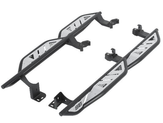 Smittybilt Apollo Rock Sliders with Steps - Jeep Wrangler Unlimited JK 4-Door ( 2007 - 2018 )