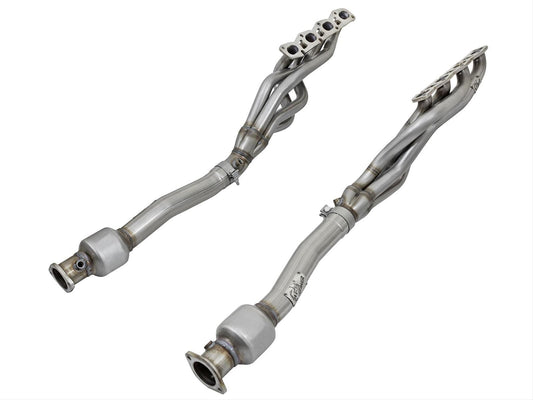 Twisted Steel Long Tube Header & Mid Pipe 409 Stainless Steel w/ Cat Nissan Titan 04-15 V8-5.6L