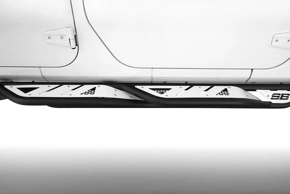 Smittybilt Apollo Rock Sliders with Steps - Jeep Wrangler JK 2-Door ( 2007 - 2018 )