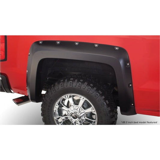[40957-02] Bushwacker Pocket Style Fender Flare Set - Chevrolet Silverado (Standard and Long bed) ( 2014 - 2018 )