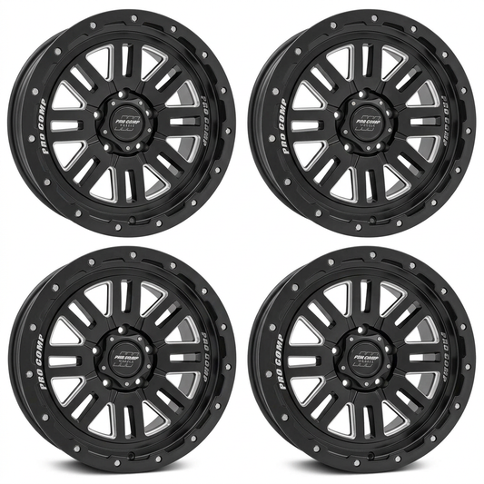 Set of four Toyota Pro Comp Cognito 18x9 wheels