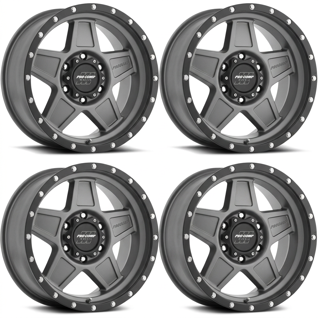 Set of four two-tone Pro Comp 2635 Predator wheels