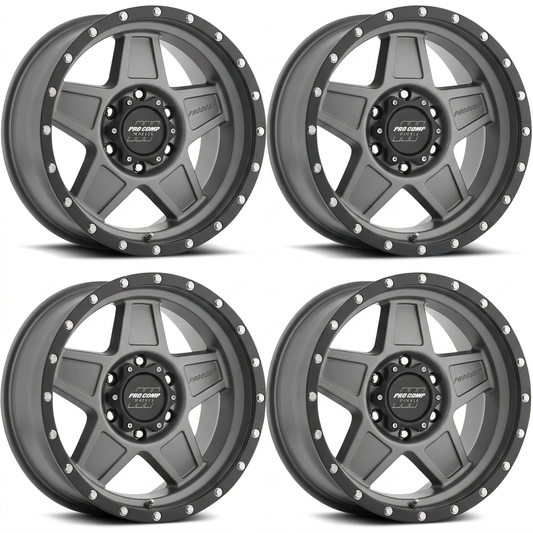Set of four two-tone Pro Comp 2635 Predator wheels