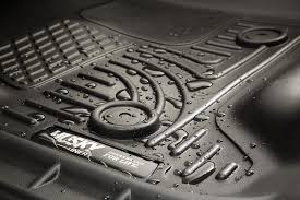 Husky Liners X-act Contour Series | Front & 2nd Seat Floor Liners - Black | 53498 | Fits 2015-2022 Ford F-150 SuperCrew Cab w/o Fold Flat Storage 3 Pcs