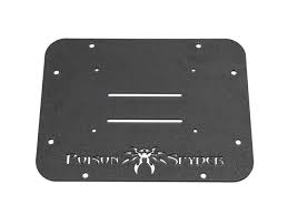 [19-04-013P1] Poison Spyder Tire Carrier Delete Plate with Camera Mount (Black) - Jeep Wrangler JL ( 2018 - 2025 )