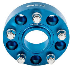 [BNWS-003-381BL] Mishimoto Borne Off-Road 5X127 Wheel Spacers 1.5" (Blue) - Jeep Wrangler JL (2018-2025 Gladiator (2020-2025))