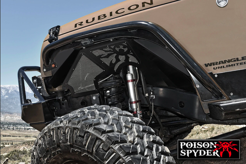 [19-55-980P1] Poison Spyder Vented Inner Fender Kit - Jeep Wrangler Unlimited JL 4-Door ( 2018 - 2025 )
