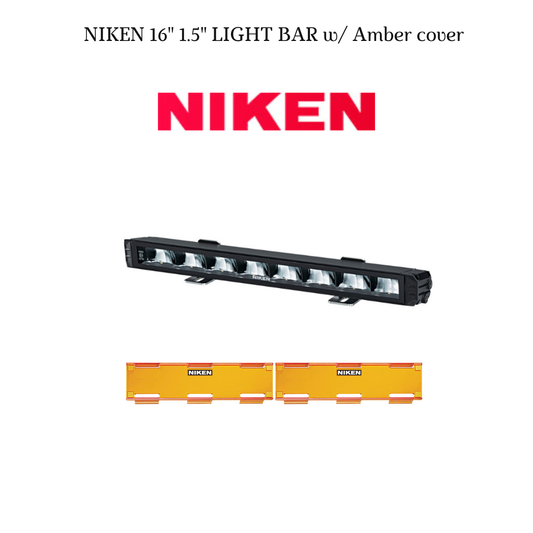 [10021002] NIKEN 16" LED Light Bar w/ Amber cover - Universal