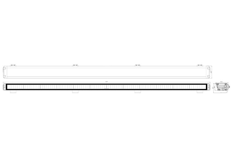 [10021100] NIKEN 44" LED Light Bar w/ Amber cover- Universal