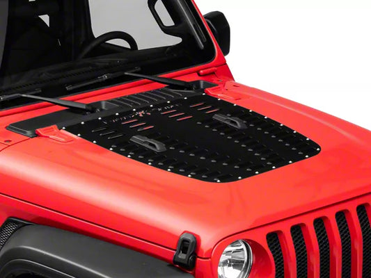 [19-53-010P1] Poison Spyder Hood Louver (Black) - Jeep Wrangler JL ( 2018 - 2025 ) / Gladiator JT ( 2020-2025 )