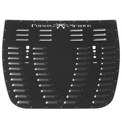 [19-53-010P1] Poison Spyder Hood Louver (Black) - Jeep Wrangler JL ( 2018 - 2025 ) / Gladiator JT ( 2020-2025 )