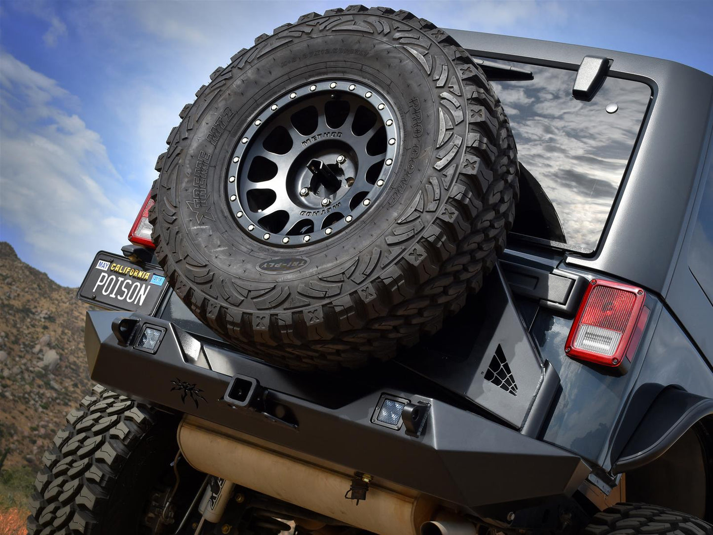 [19-67-010P1] Poison Spyder Bruizer Rear Bumper - Jeep Wrangler JL (2018 - 2025)