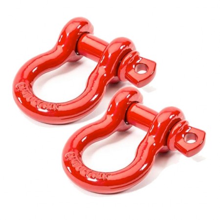 Smittybilt 3/4 inch D-Ring Shackle - Red Finish (4.75 Ton)